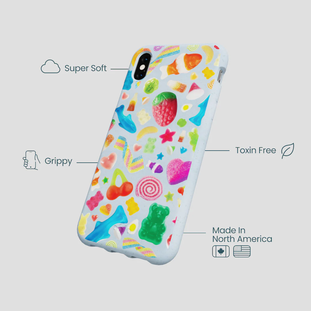 Powder Blue Super Gummies iPhone XR Case - Image 4