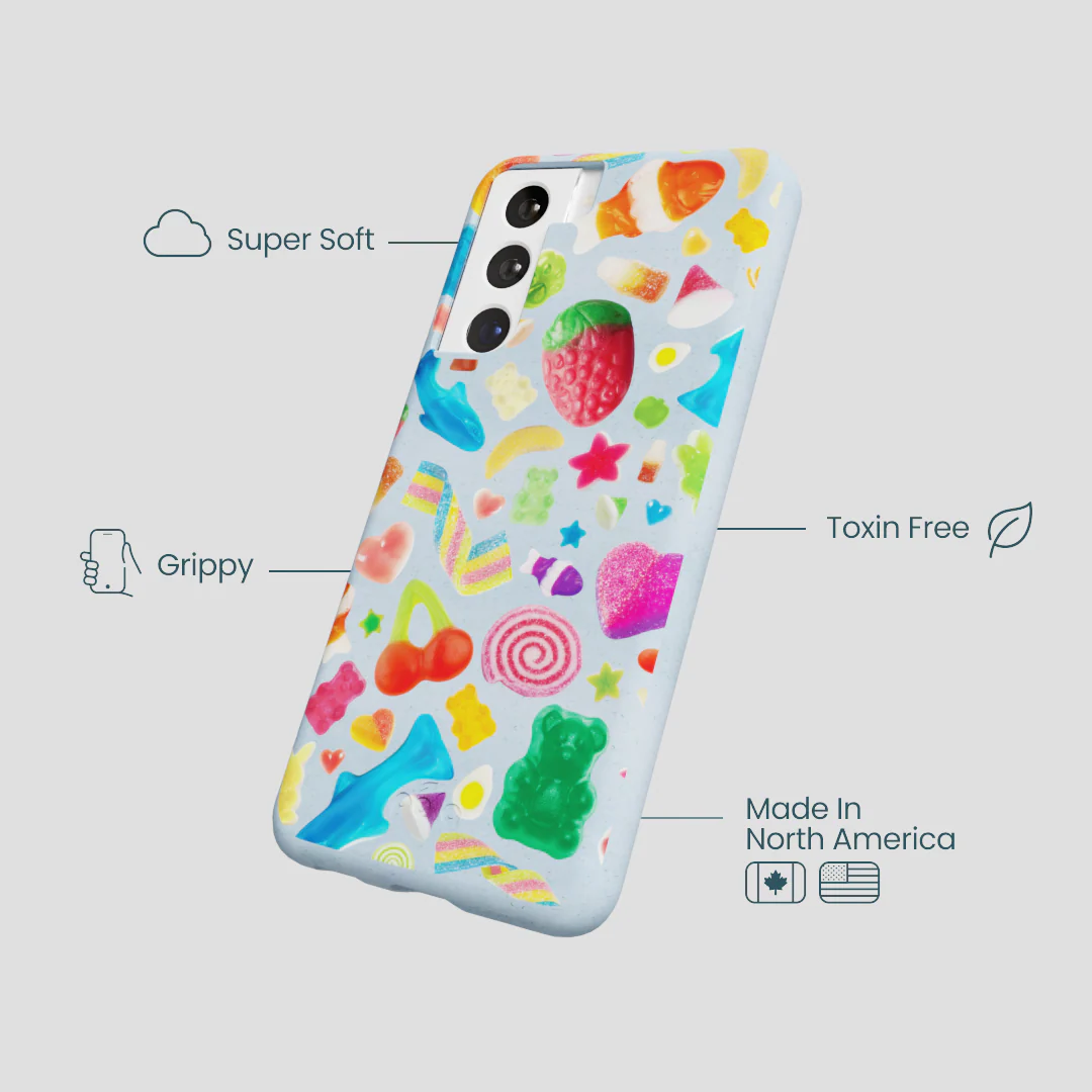 Powder Blue Super Gummies Samsung Galaxy S22 Case - Image 4