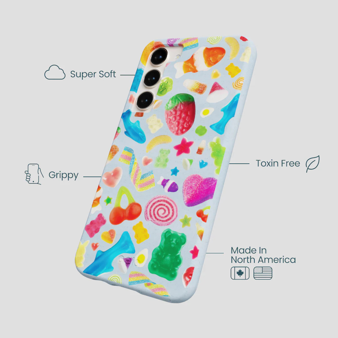 Powder Blue Super Gummies Samsung Galaxy S23+(Plus) Case - Image 4