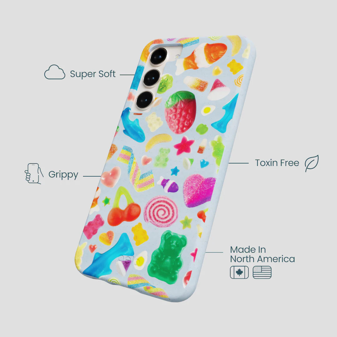 Powder Blue Super Gummies Samsung Galaxy S24+(Plus) Case - Image 4