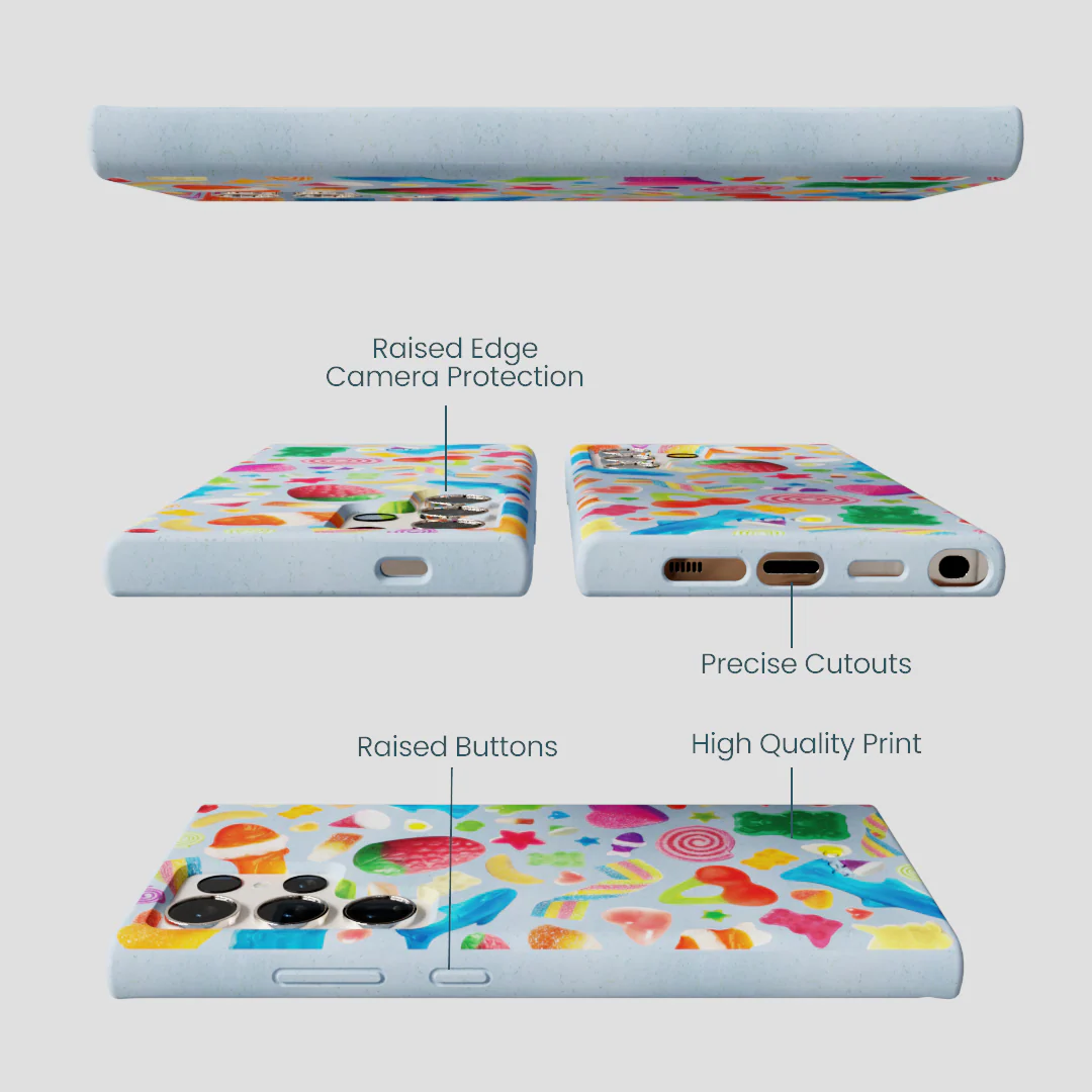 Powder Blue Super Gummies Samsung Galaxy S24 Ultra Case - Image 3