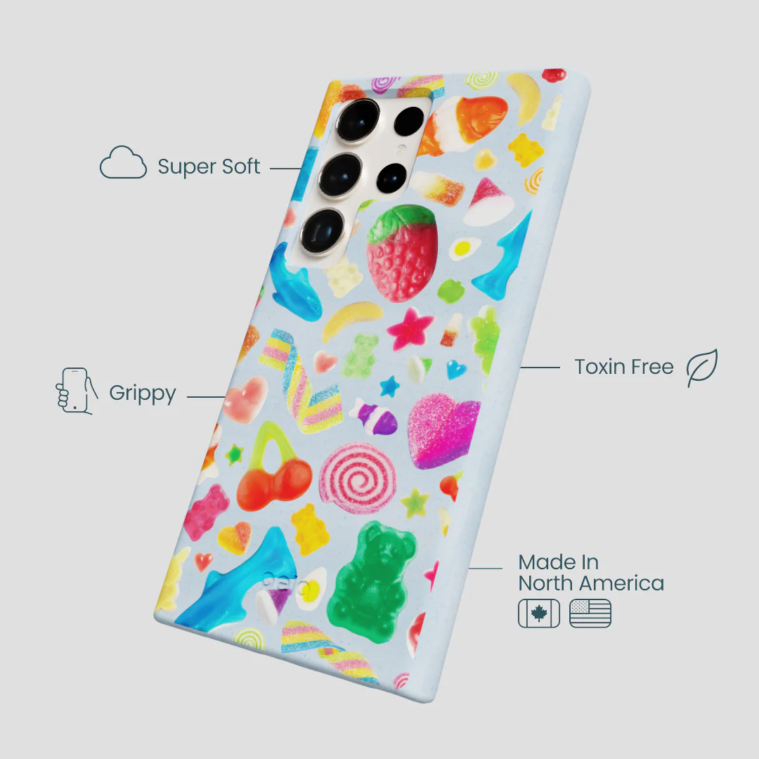 Powder Blue Super Gummies Samsung Galaxy S24 Ultra Case - Image 4