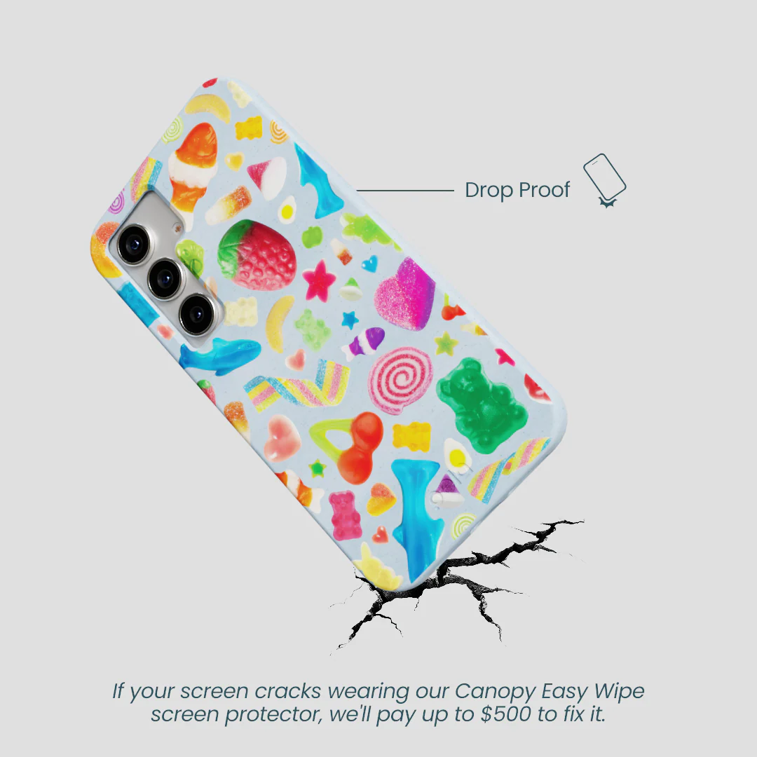 Powder Blue Super Gummies Samsung Galaxy S25 Case - Image 5