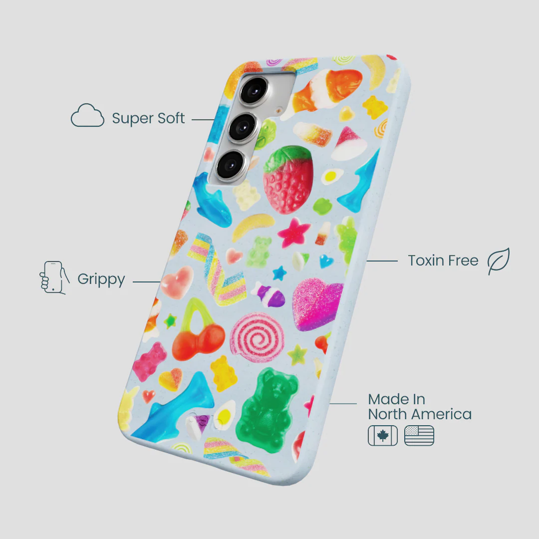 Powder Blue Super Gummies Samsung Galaxy S25+(Plus) Case - Image 4
