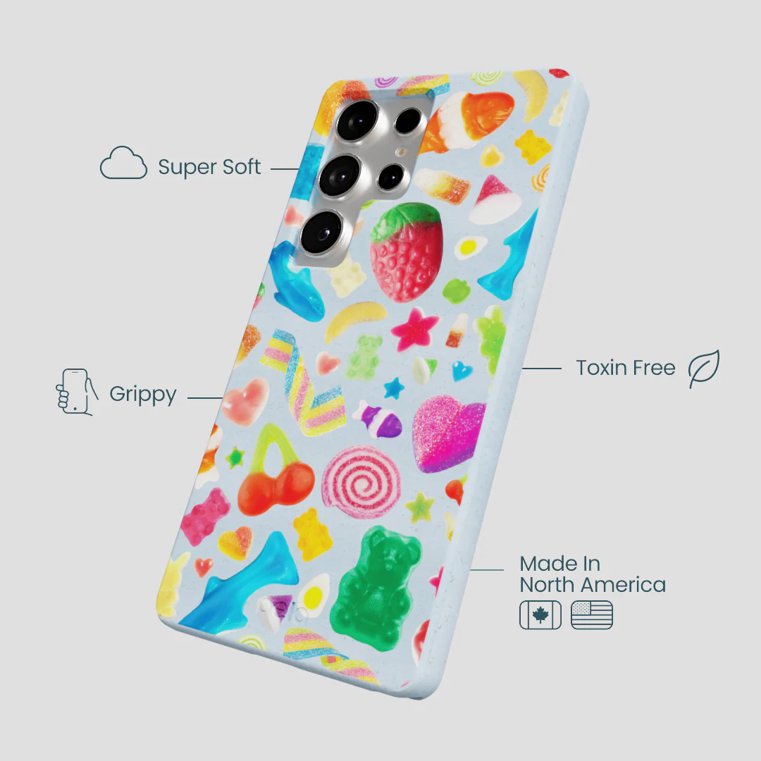 Powder Blue Super Gummies Samsung Galaxy S25 Ultra Case - Image 4