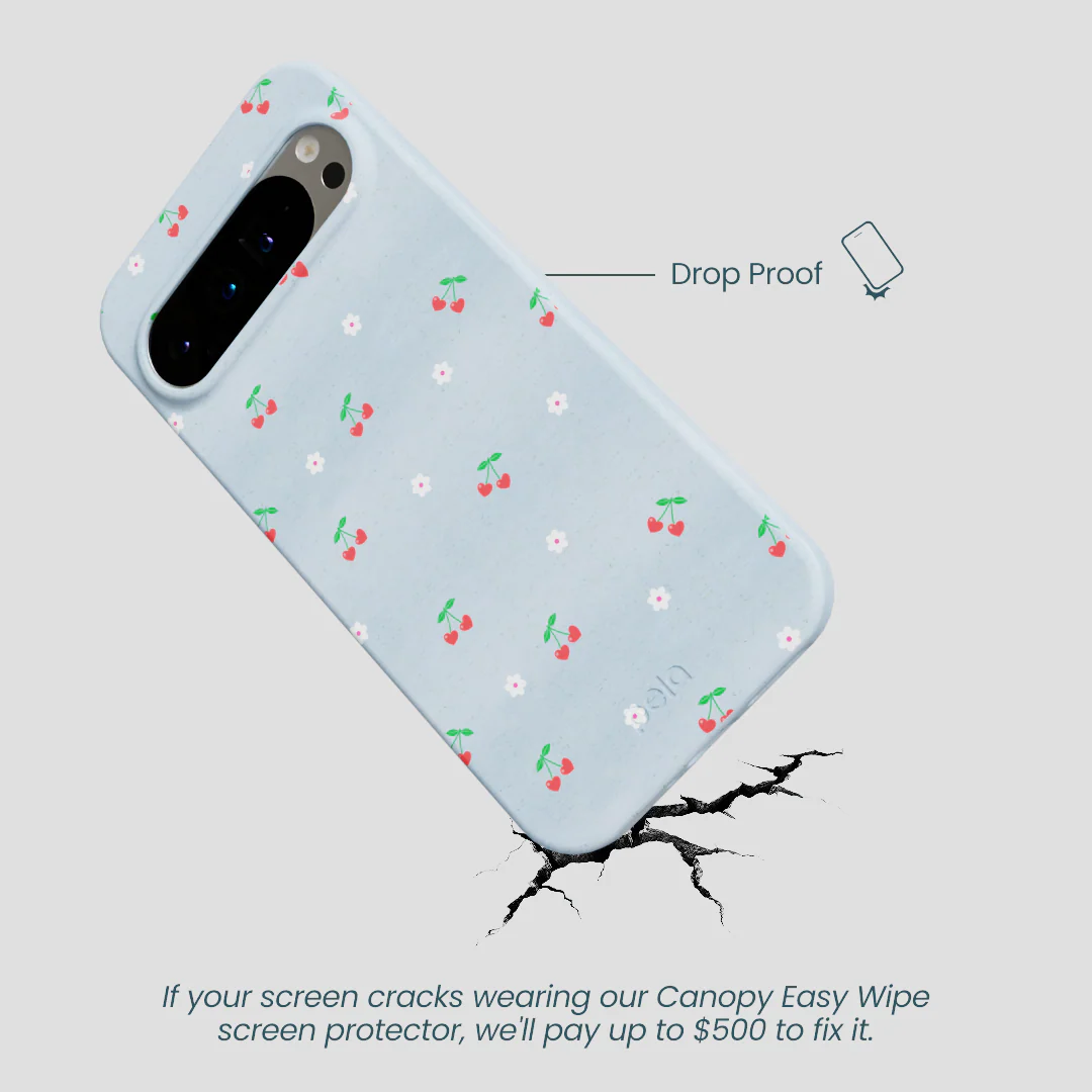 Powder Blue Sweet Cherries Google Pixel 9 Pro XL Case - Image 4