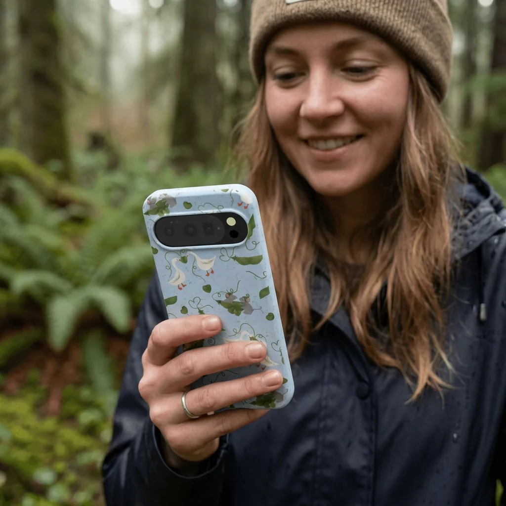 Powder Blue Two Peas in a Pod Google Pixel 10/10 Pro Case - Image 2