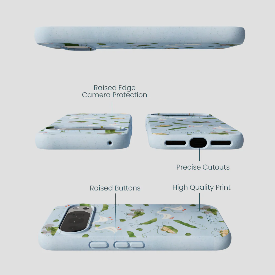 Powder Blue Two Peas in a Pod Google Pixel 10/10 Pro Case - Image 3