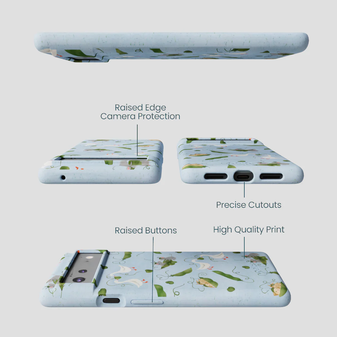 Powder Blue Two Peas in a Pod Google Pixel 6 Case - Image 3