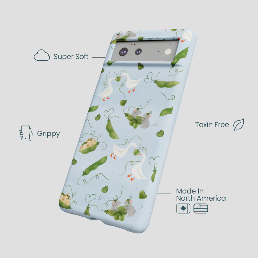 Powder Blue Two Peas in a Pod Google Pixel 6 Case - Image 4