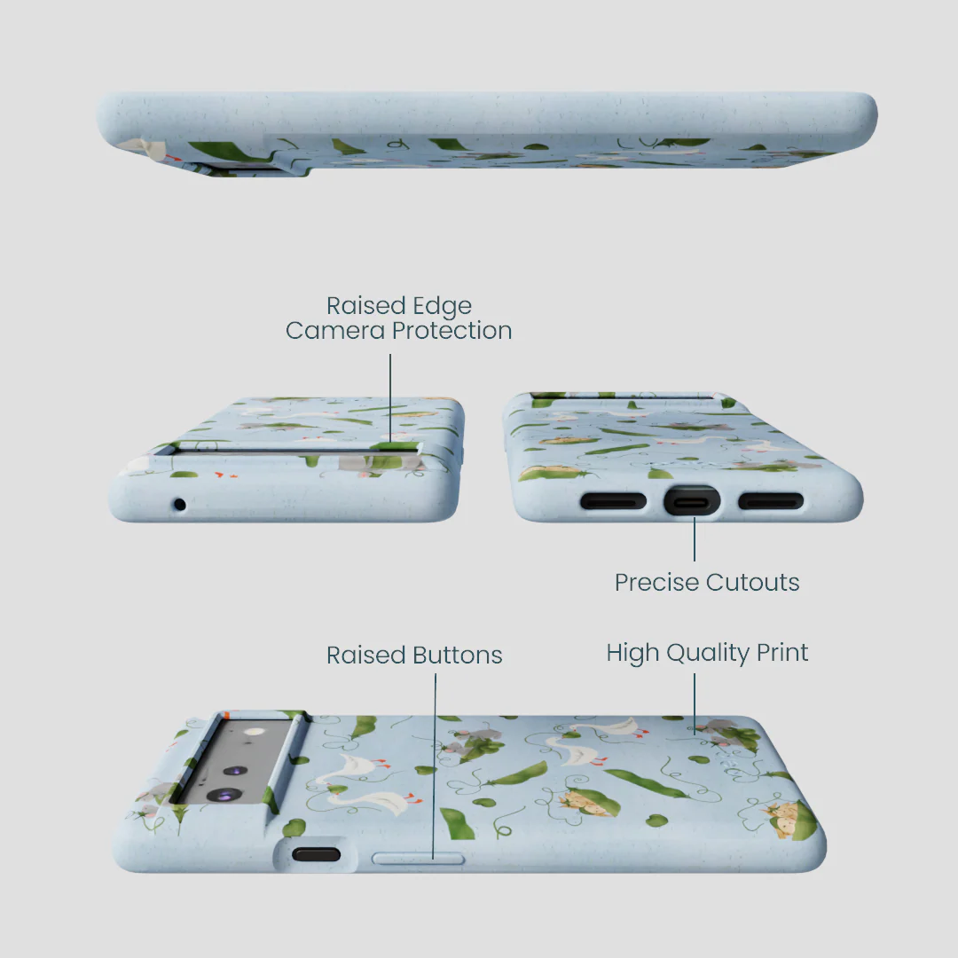 Powder Blue Two Peas in a Pod Google Pixel 6a Case - Image 3