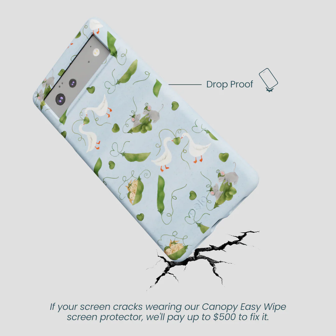 Powder Blue Two Peas in a Pod Google Pixel 6a Case - Image 5