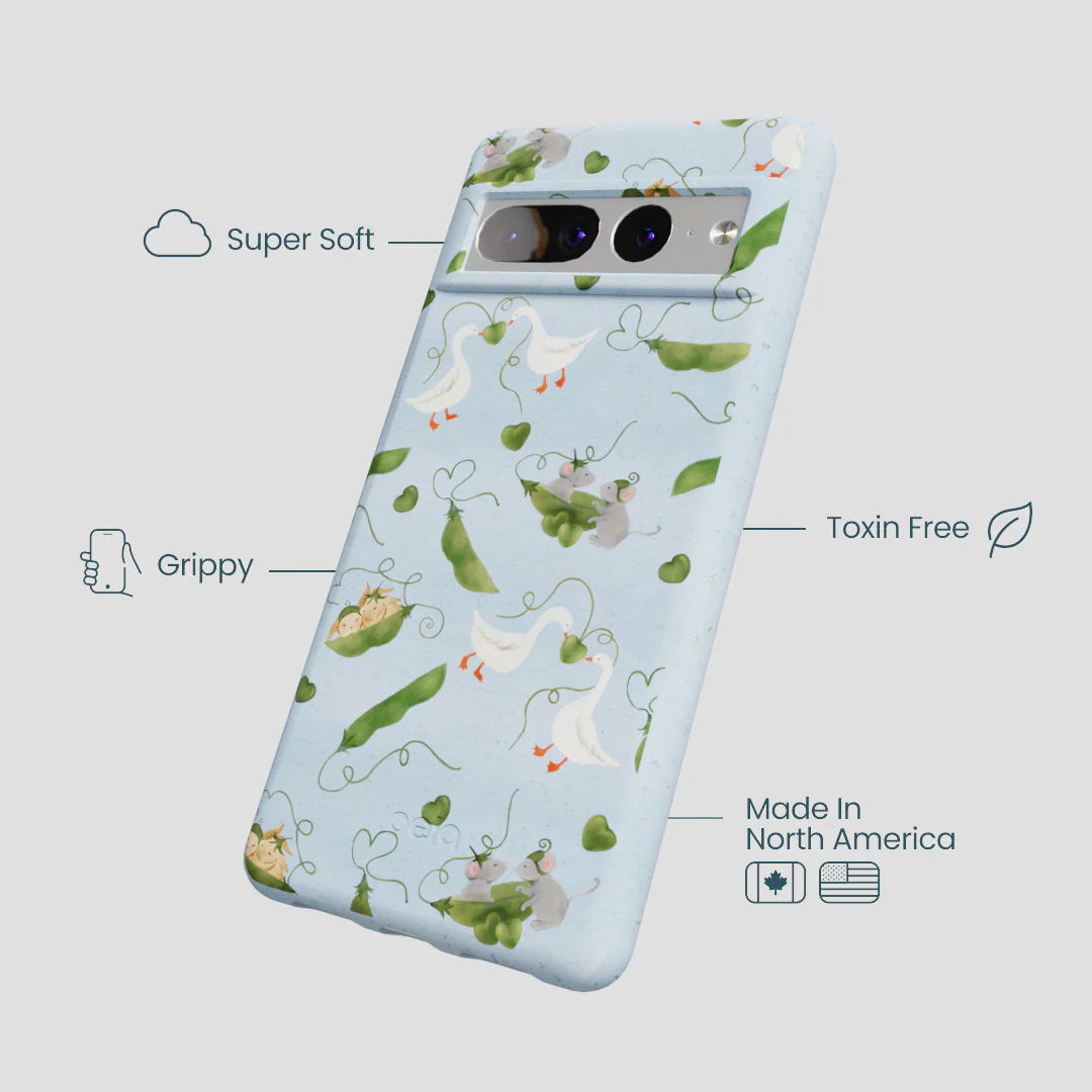 Powder Blue Two Peas in a Pod Google Pixel 7 Pro Case - Image 4