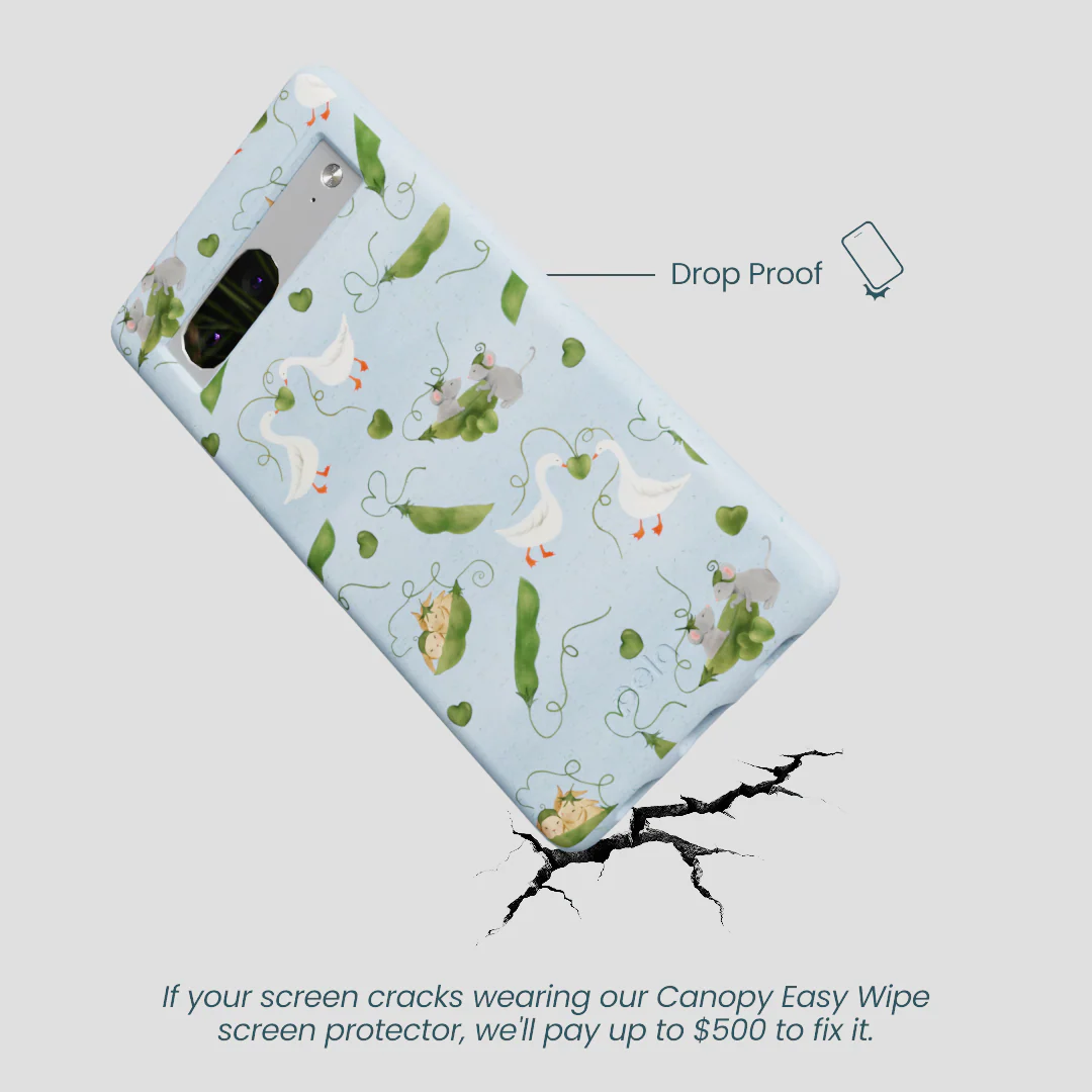 Powder Blue Two Peas in a Pod Google Pixel 7a Case - Image 5