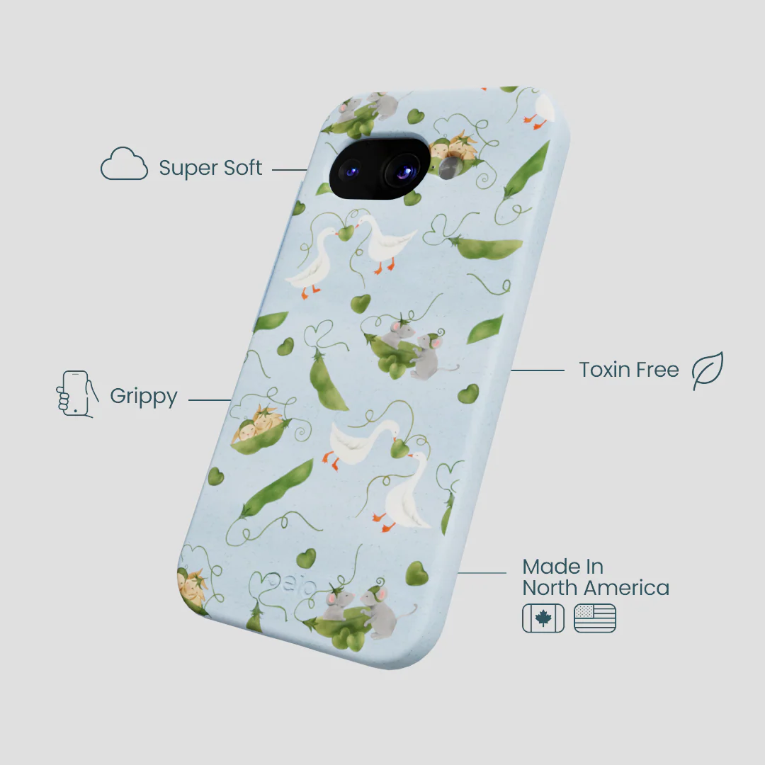 Powder Blue Two Peas in a Pod Google Pixel 9a Case - Image 4