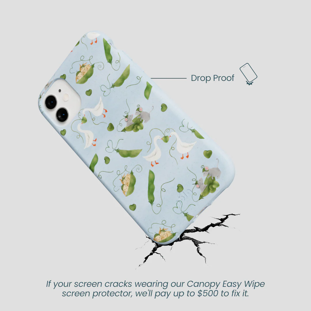 Powder Blue Two Peas in a Pod iPhone 11 Case - Image 5