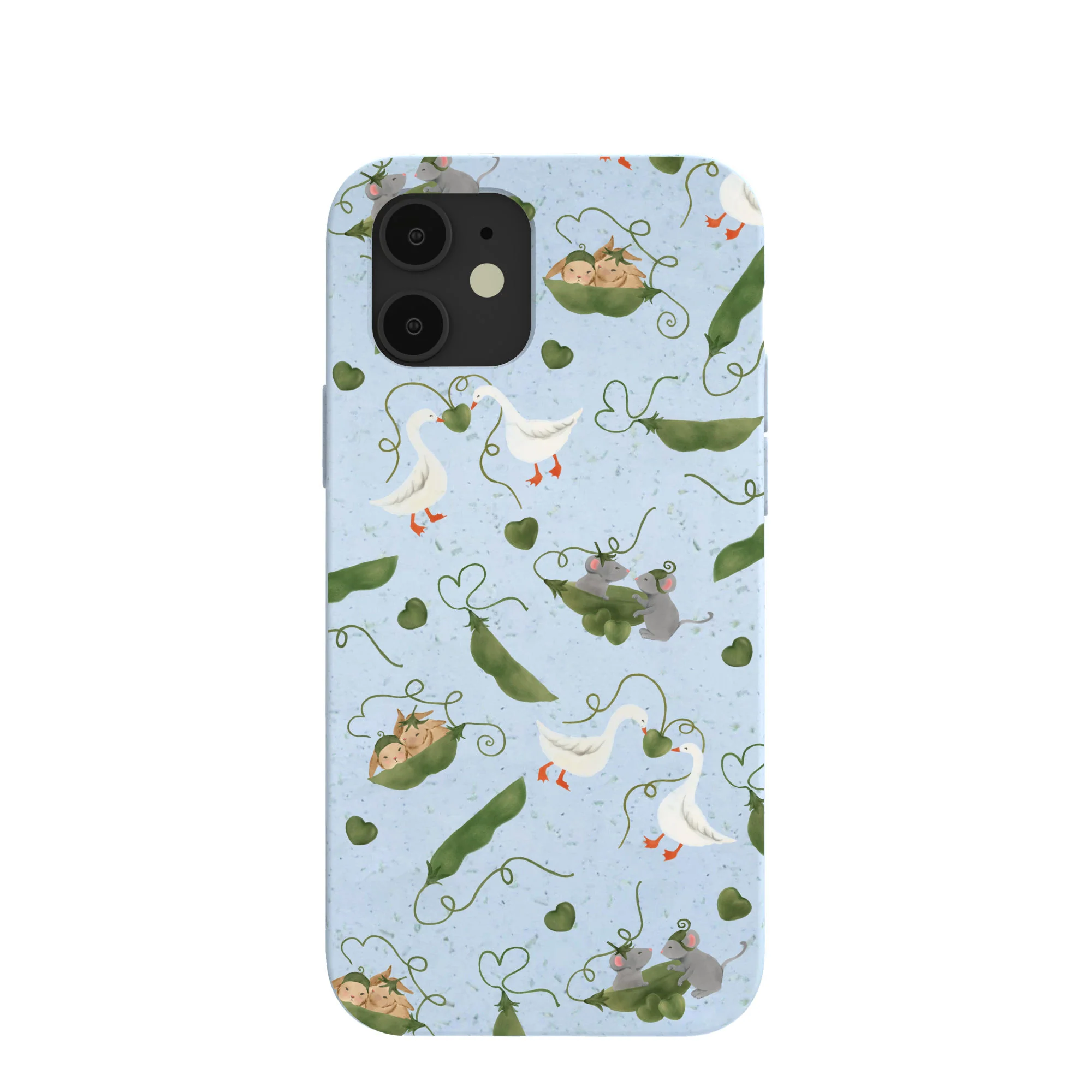 Powder Blue Two Peas in a Pod iPhone 12/ iPhone 12 Pro Case