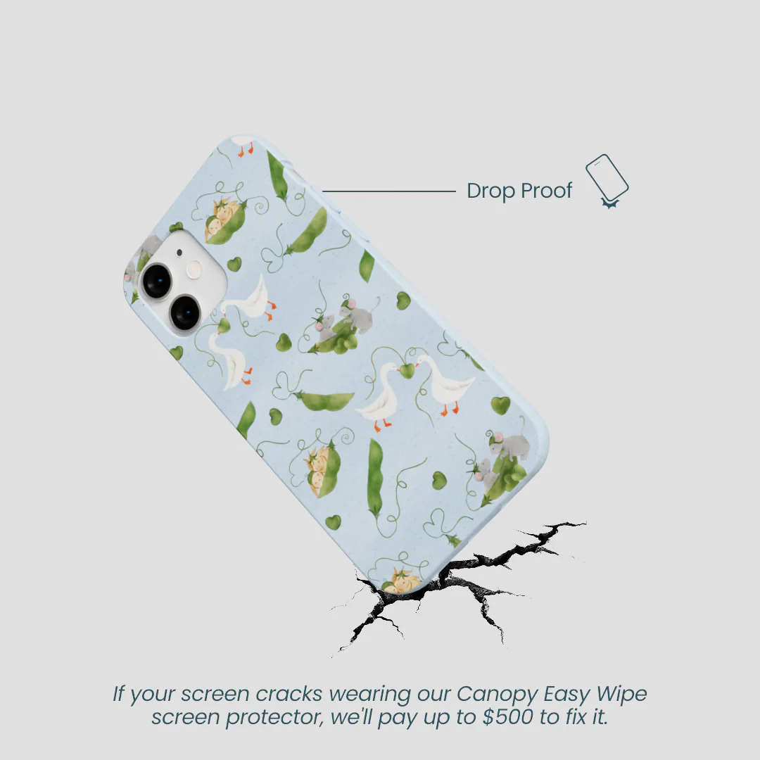 Powder Blue Two Peas in a Pod iPhone 12 Mini Case - Image 5