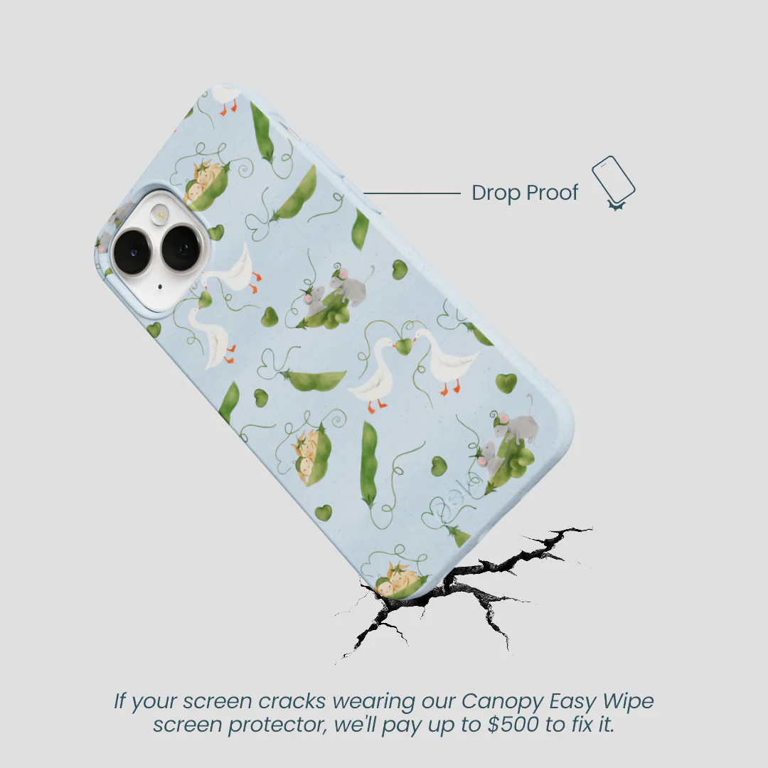 Powder Blue Two Peas in a Pod iPhone 13 Case - Image 5