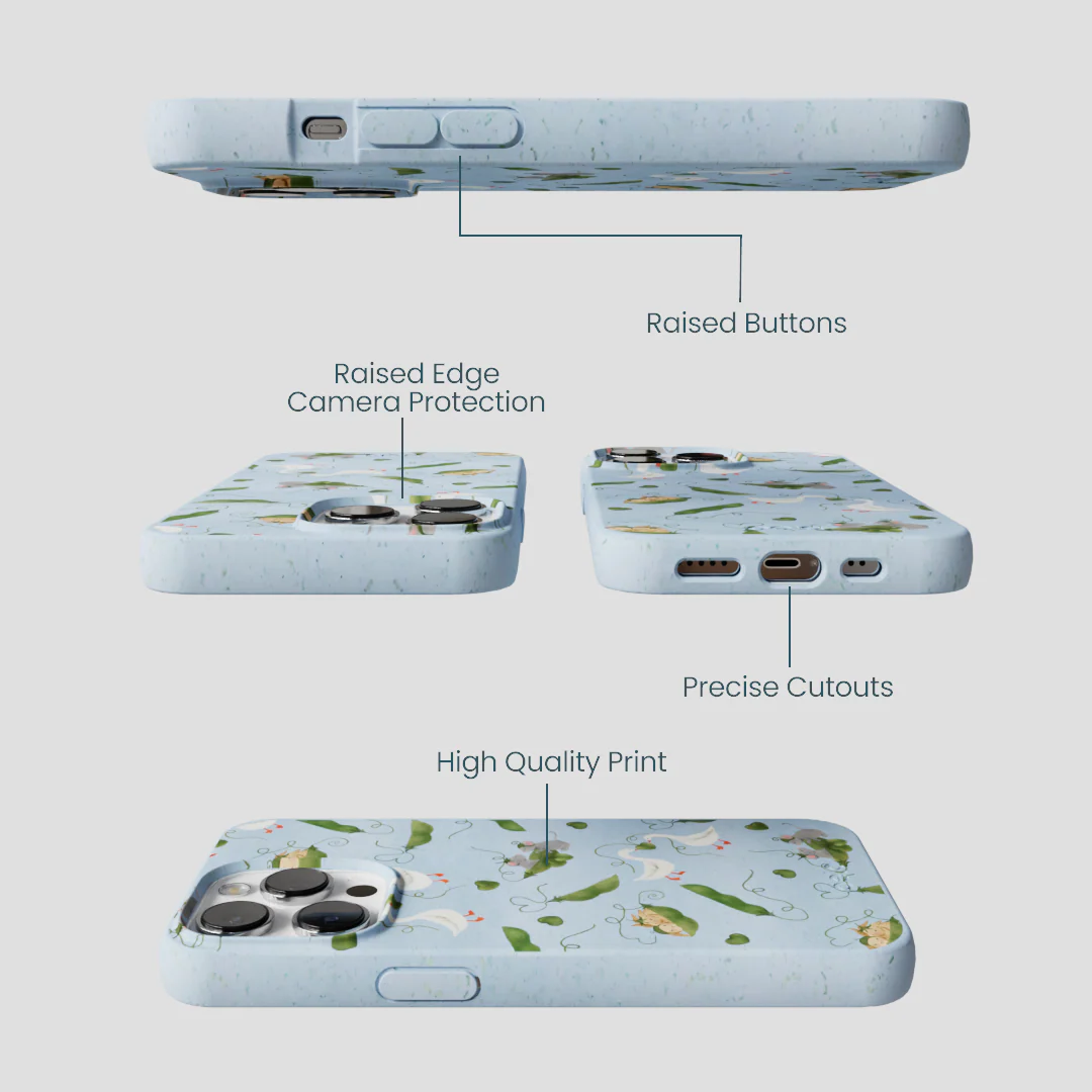 Powder Blue Two Peas in a Pod iPhone 13 Pro Case - Image 3