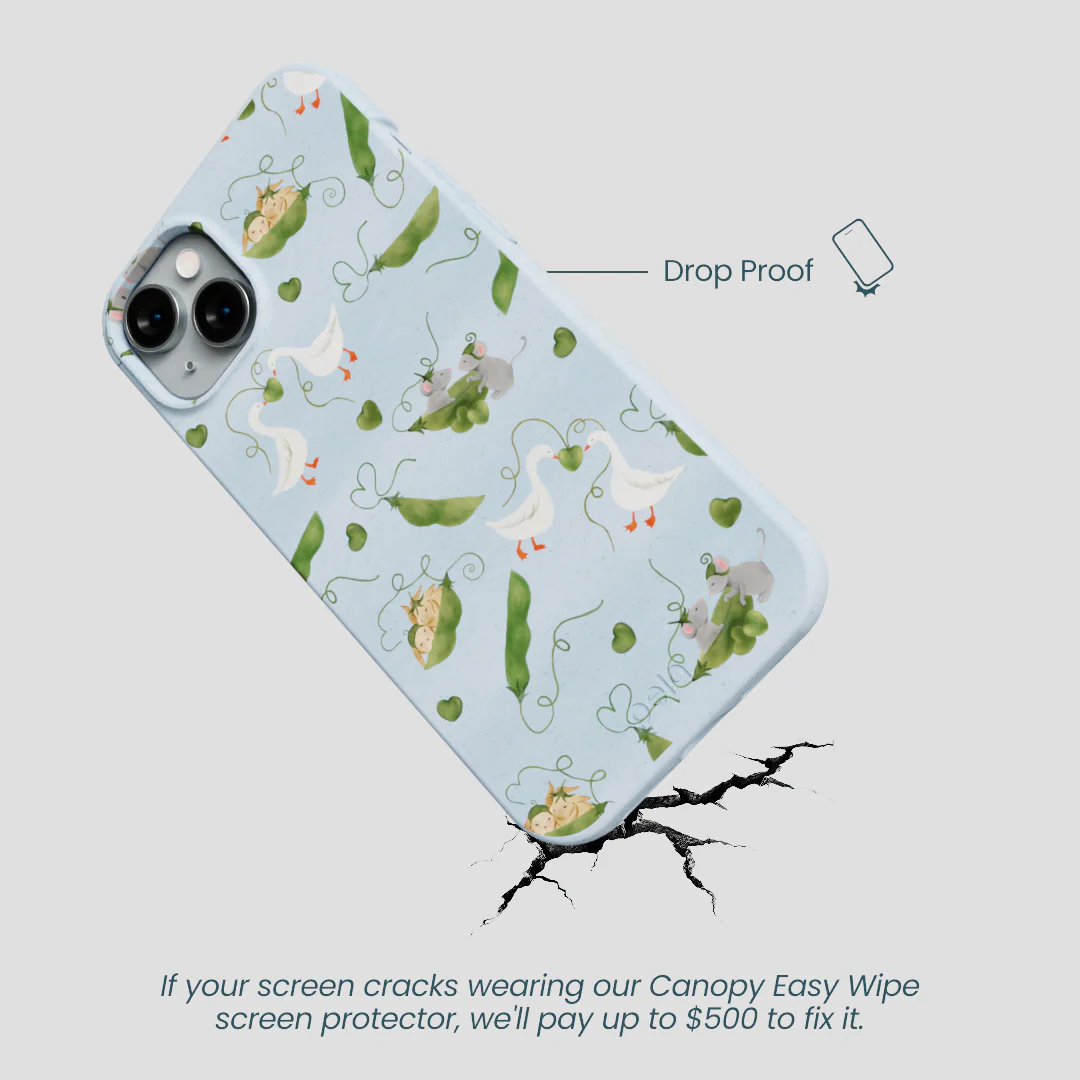 Powder Blue Two Peas in a Pod iPhone 14 Plus Case - Image 5
