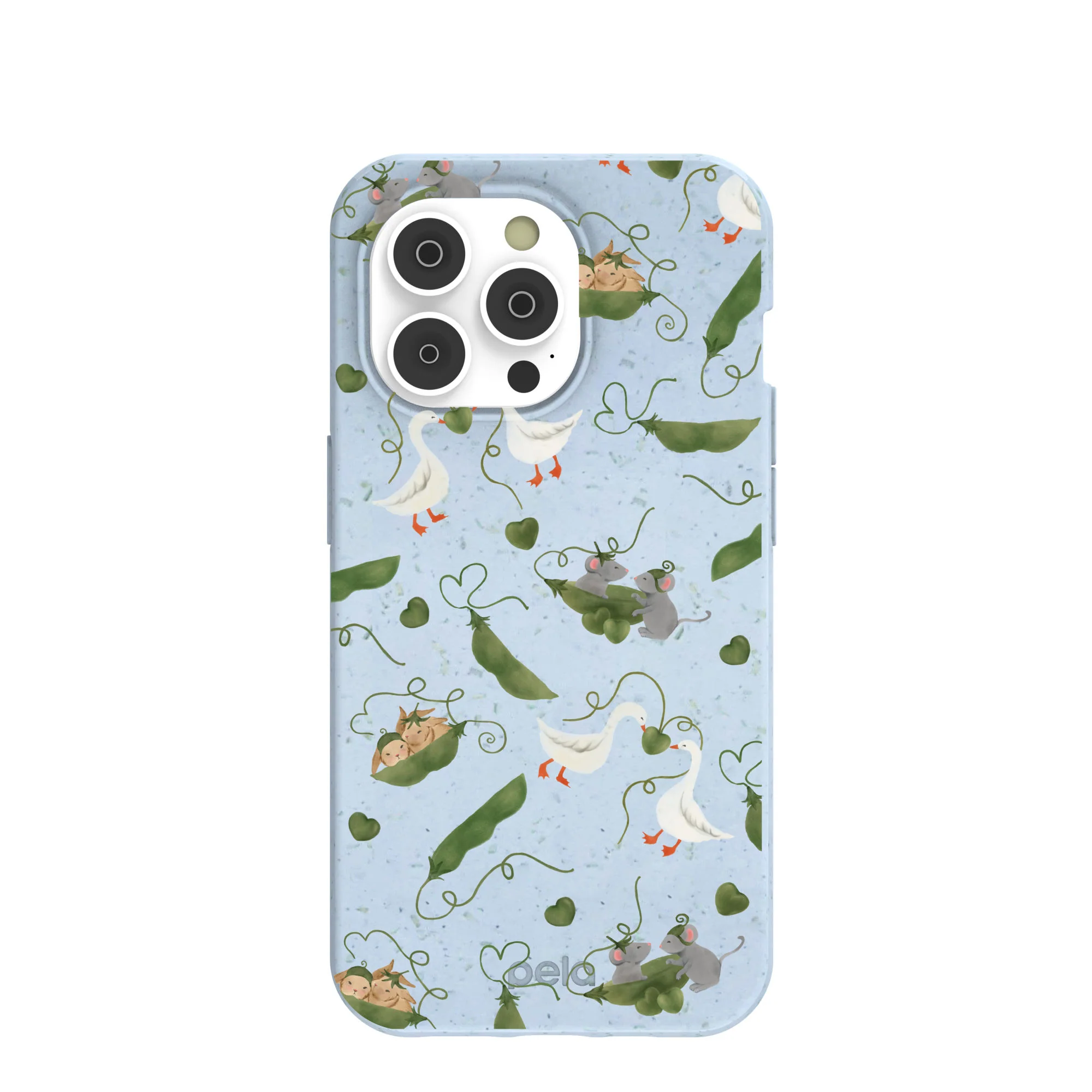 Powder Blue Two Peas in a Pod iPhone 14 Pro Case