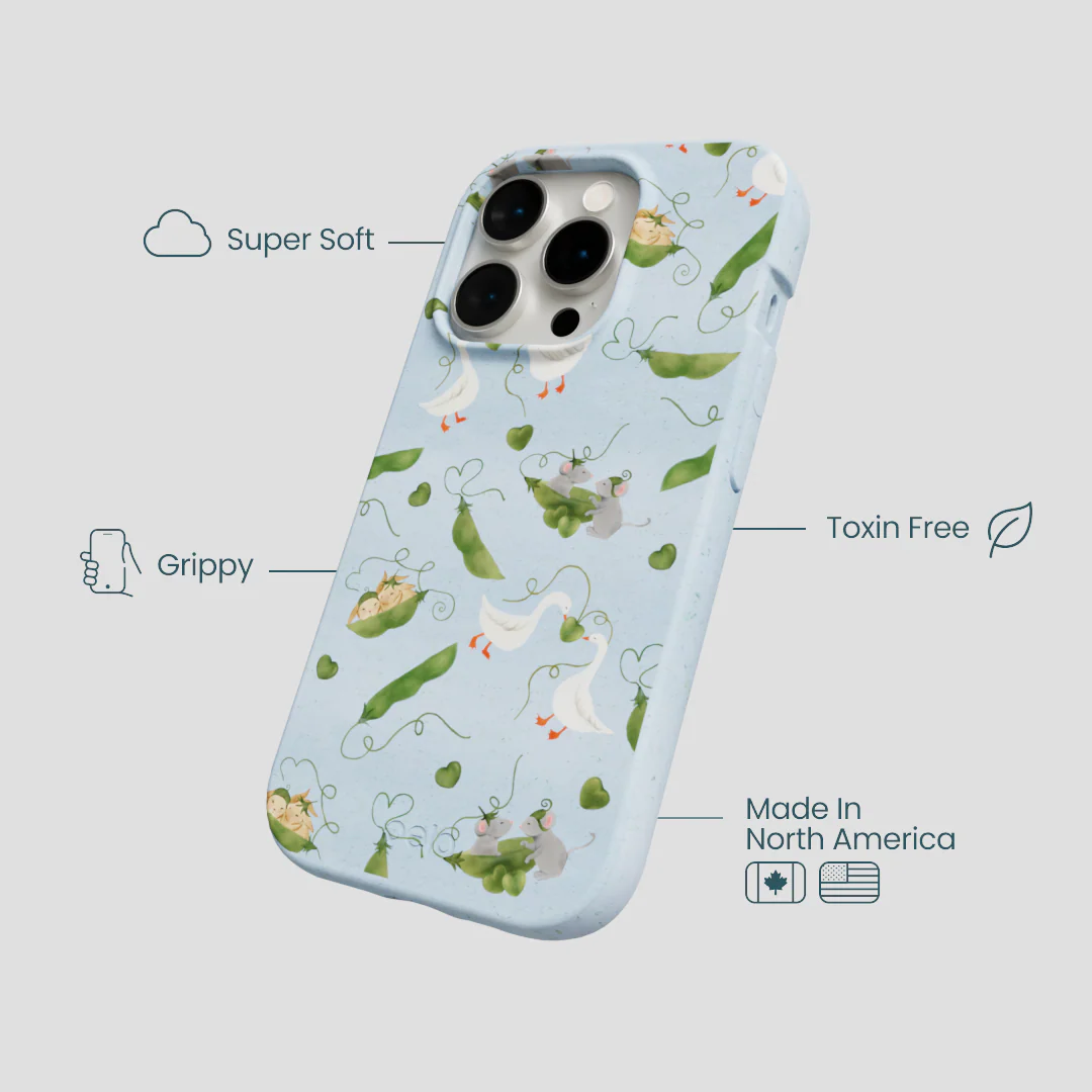 Powder Blue Two Peas in a Pod iPhone 14 Pro Case - Image 4