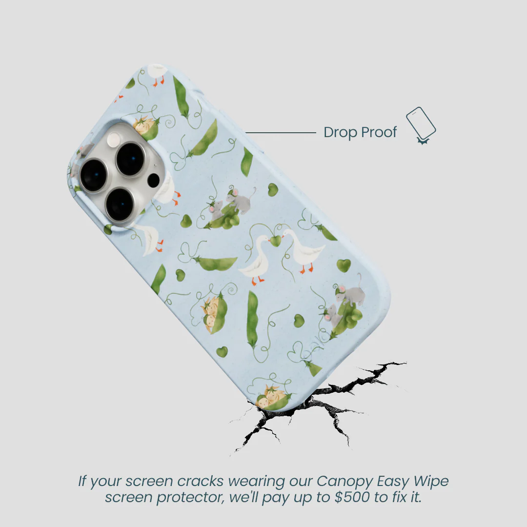 Powder Blue Two Peas in a Pod iPhone 14 Pro Case - Image 5