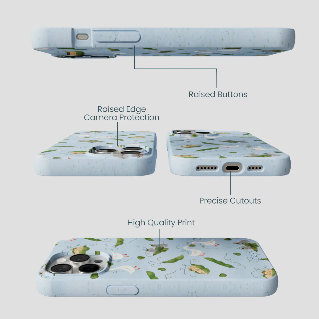 Powder Blue Two Peas in a Pod iPhone 14 Pro Max Case - Image 3