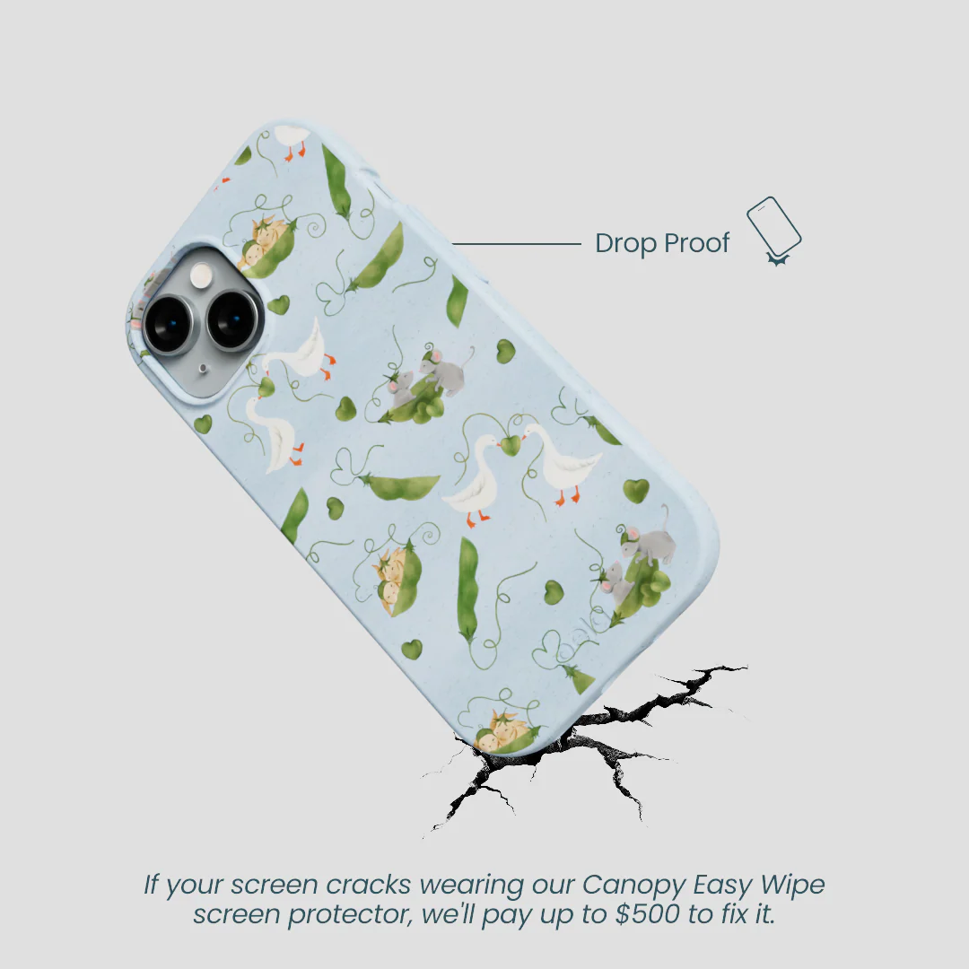 Powder Blue Two Peas in a Pod iPhone 15 Case - Image 5