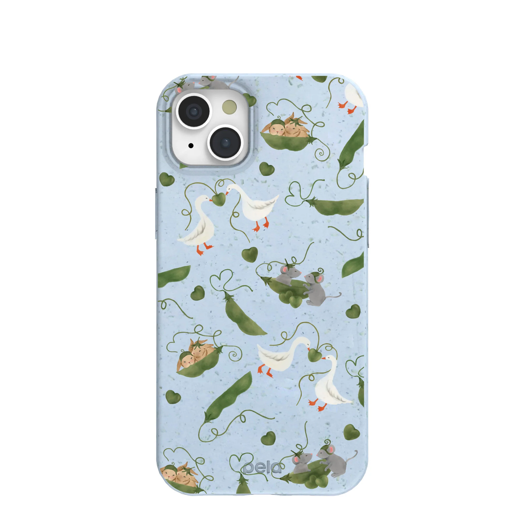 Powder Blue Two Peas in a Pod iPhone 15 Plus Case