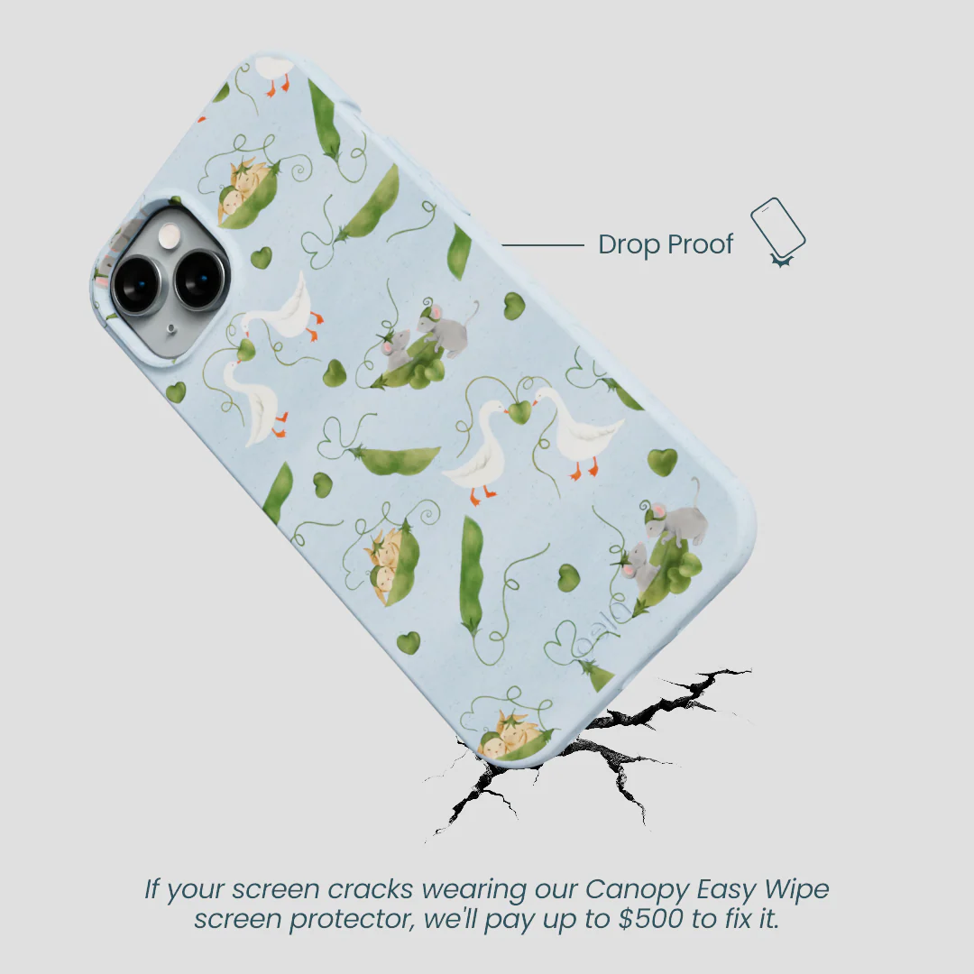 Powder Blue Two Peas in a Pod iPhone 15 Plus Case - Image 5