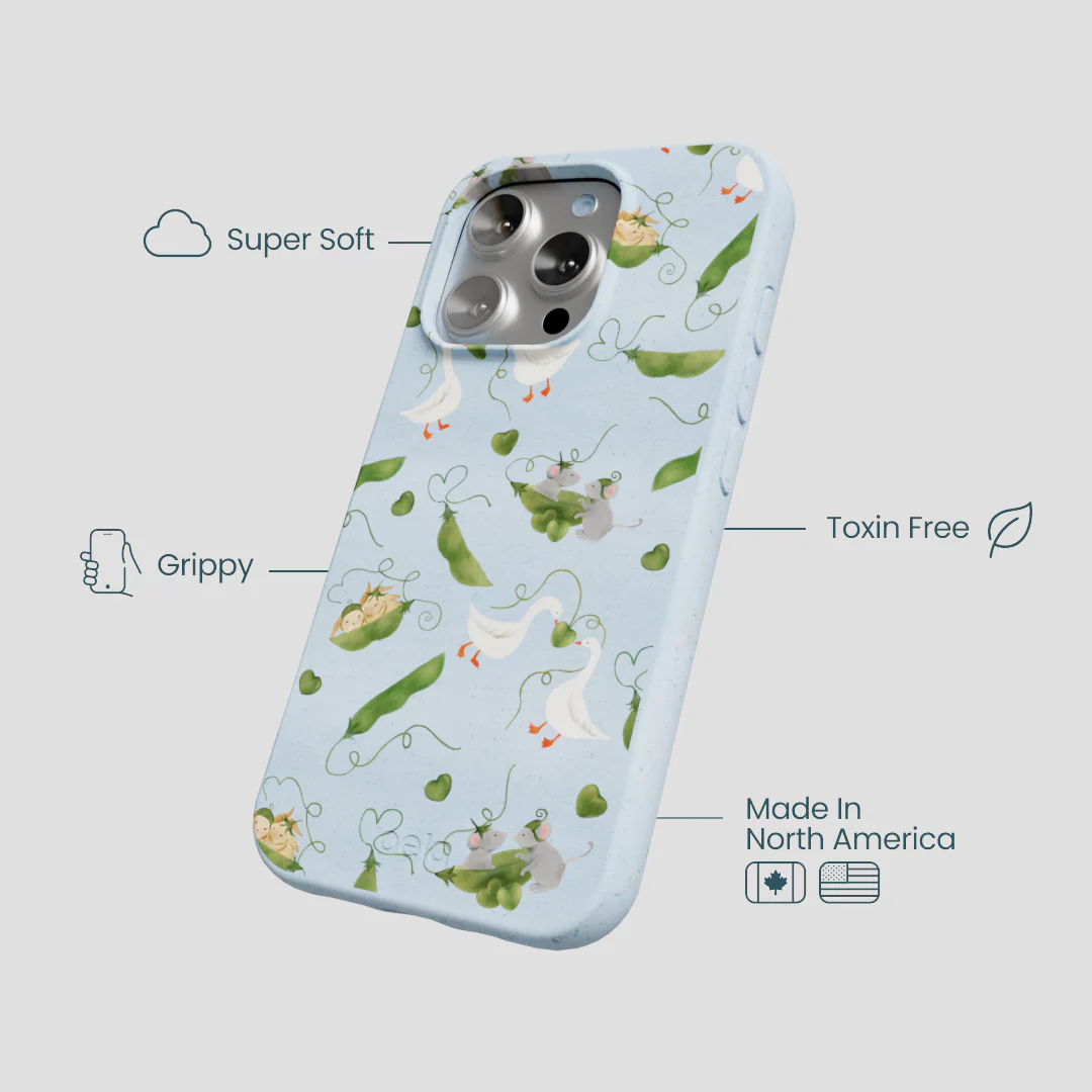 Powder Blue Two Peas in a Pod iPhone 16 Pro Case - Image 4