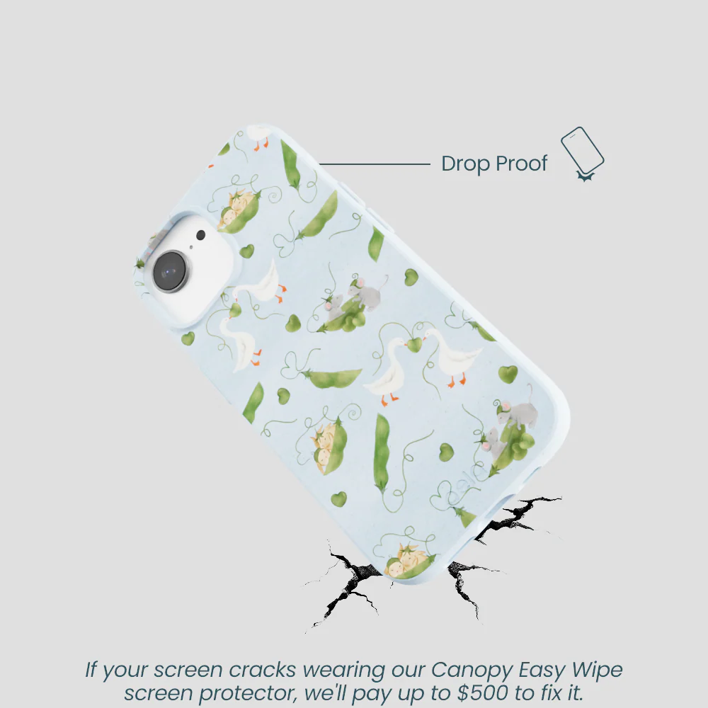 Powder Blue Two Peas in a Pod iPhone 16e/17e Case - Image 5