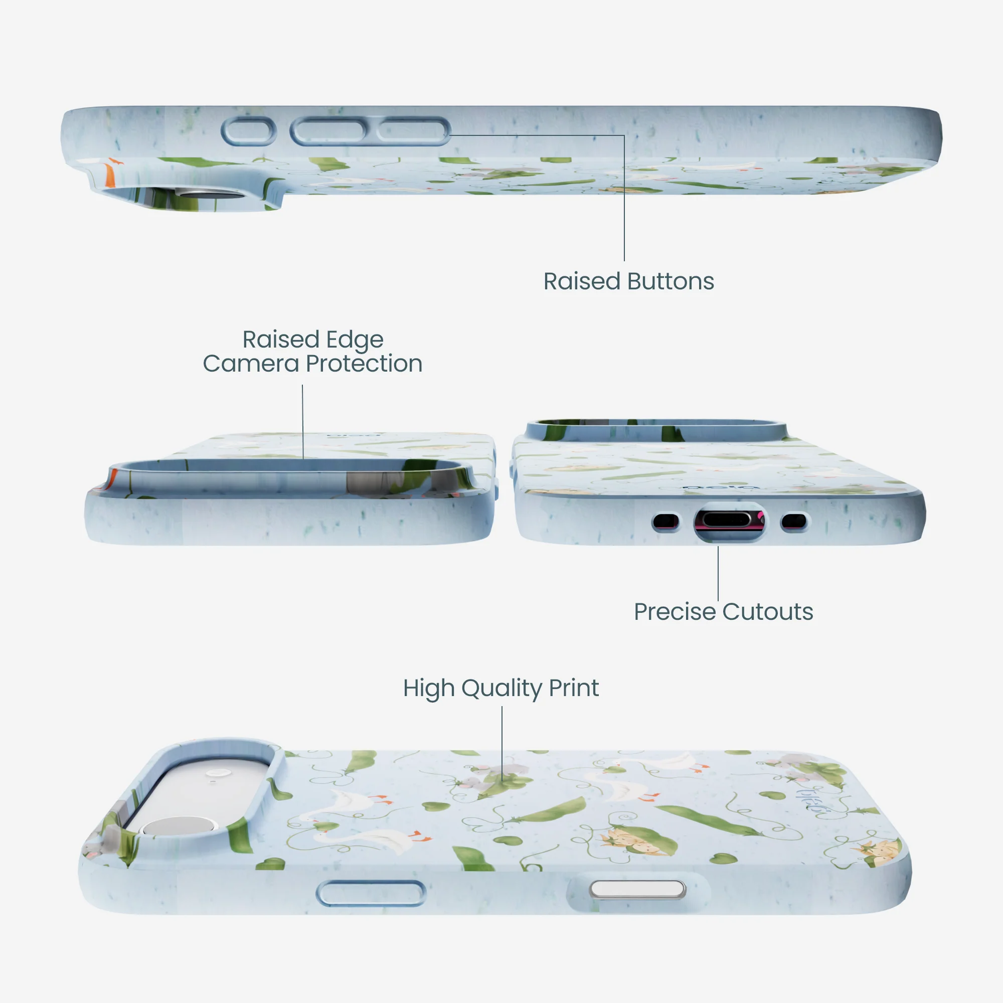 Powder Blue Two Peas in a Pod iPhone Air Case - Image 3
