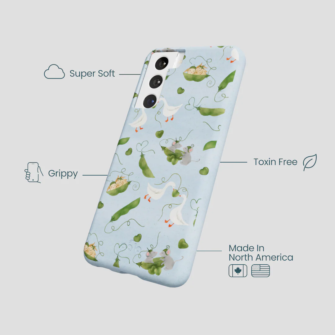 Powder Blue Two Peas in a Pod Samsung Galaxy S21 Case - Image 4