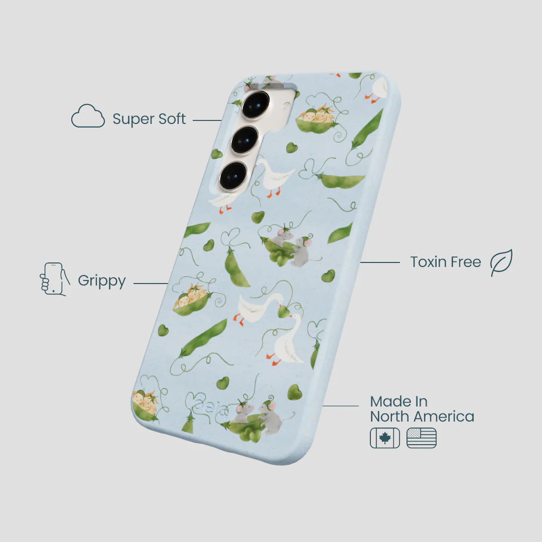 Powder Blue Two Peas in a Pod Samsung Galaxy S23 Case - Image 4