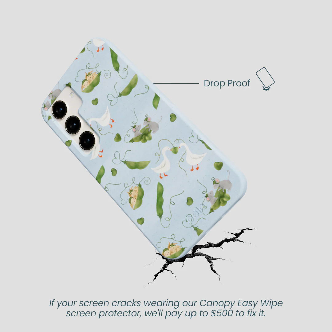 Powder Blue Two Peas in a Pod Samsung Galaxy S24 Case - Image 5