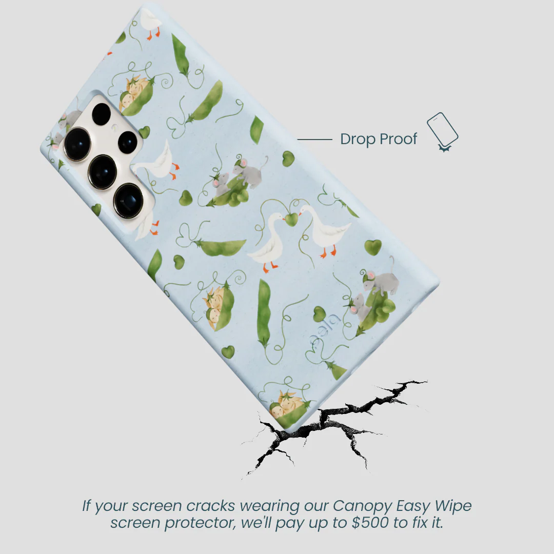 Powder Blue Two Peas in a Pod Samsung Galaxy S24 Ultra Case - Image 5