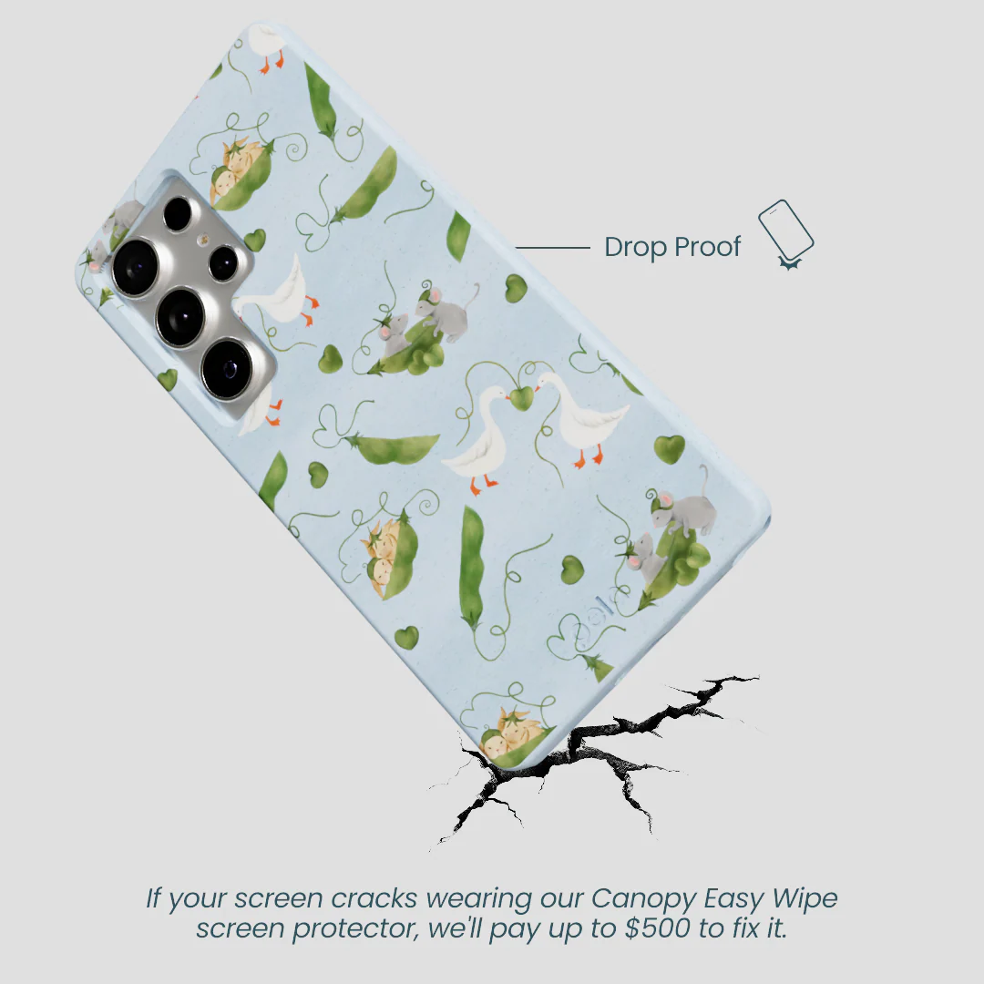 Powder Blue Two Peas in a Pod Samsung Galaxy S25 Ultra Case - Image 5