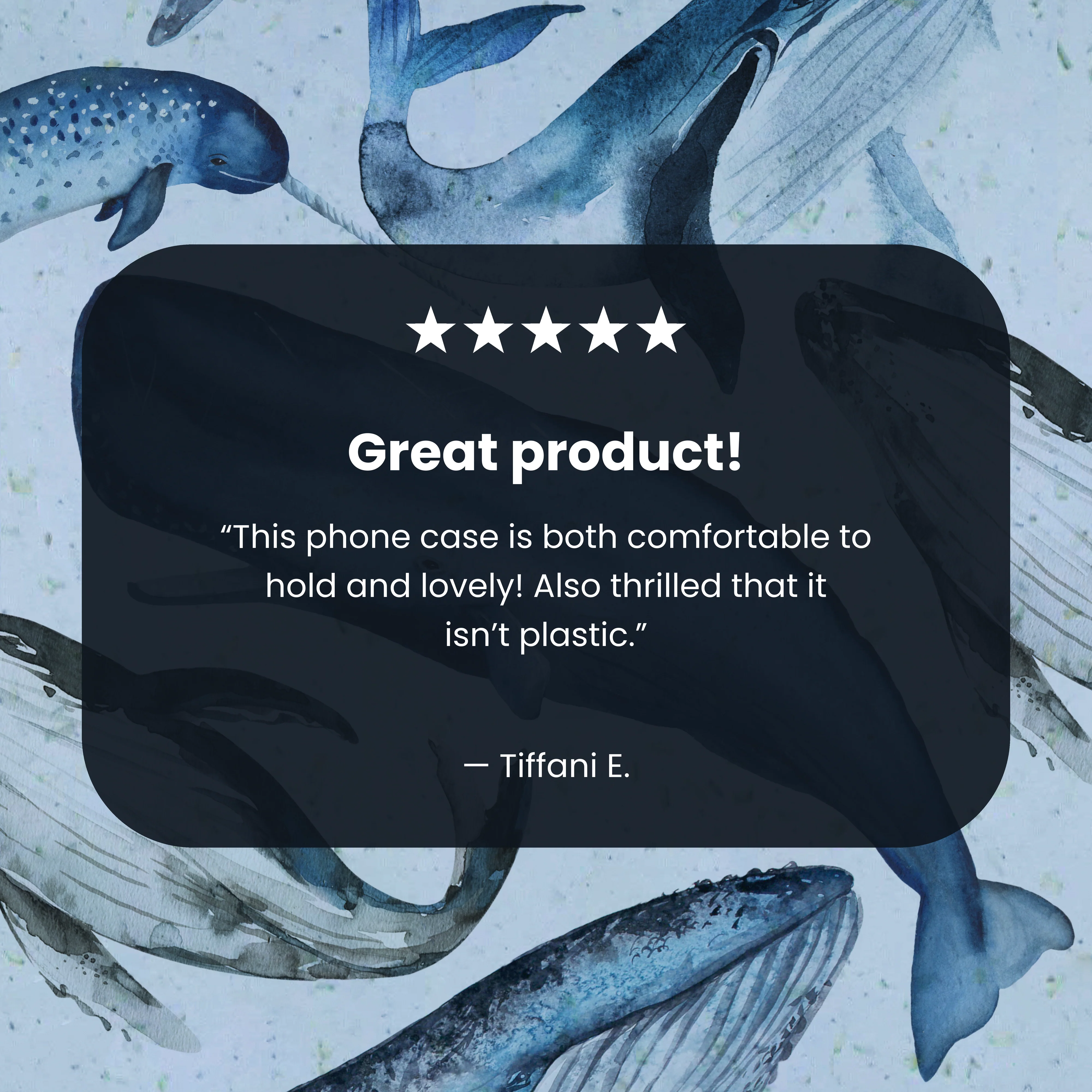 Powder Blue Whales Google Pixel 9a Case - Image 6