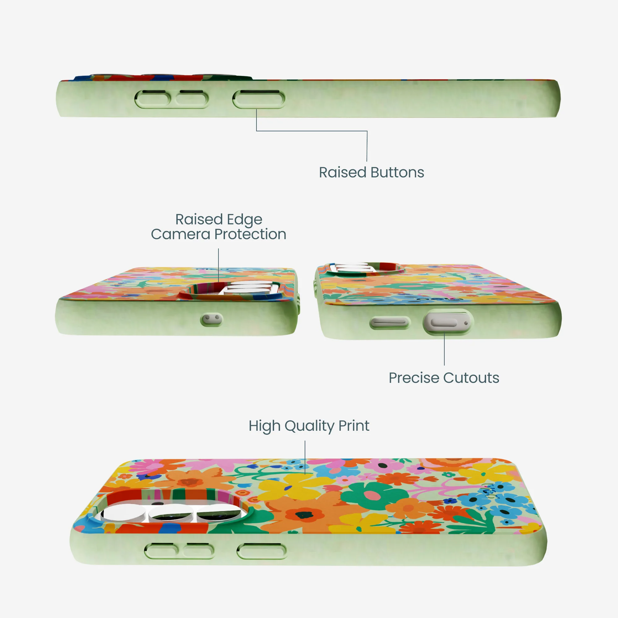 Sage Green Bright Spring Samsung Galaxy S26 Case - Image 3