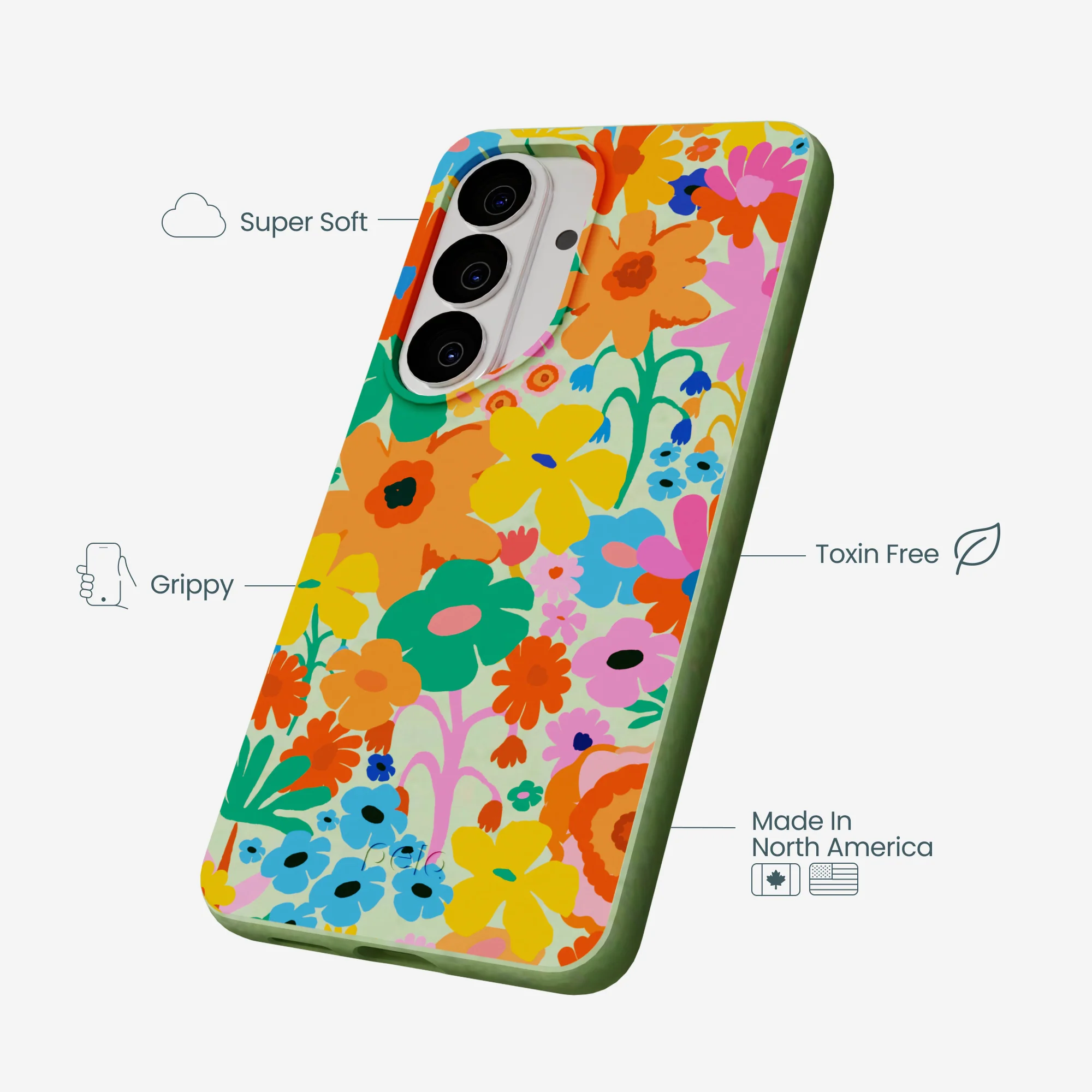 Sage Green Bright Spring Samsung Galaxy S26 Case - Image 4