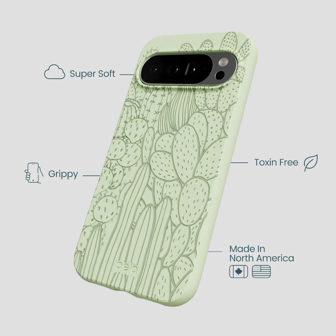 Sage Green Cacti Google Pixel 10 Pro XL Case - Image 3