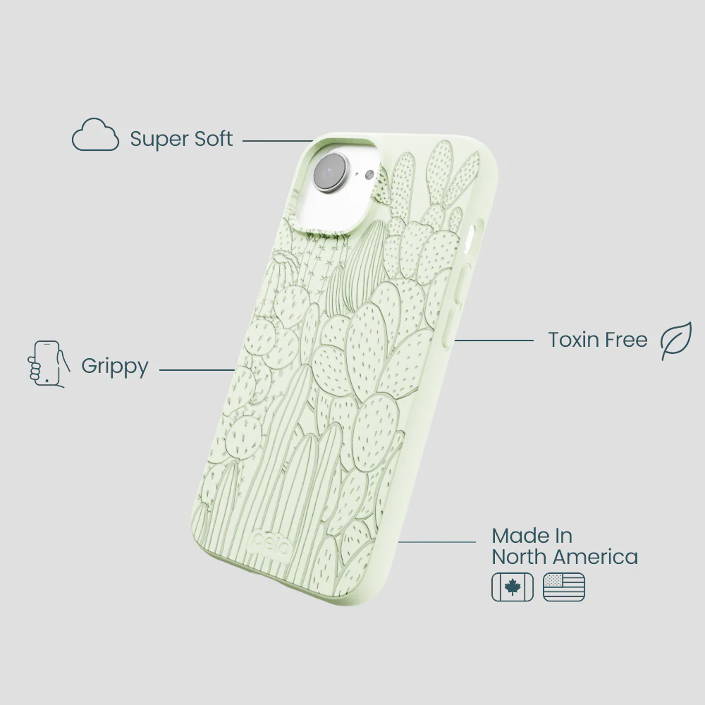 Sage Green Cacti iPhone 16e/17e Case - Image 4