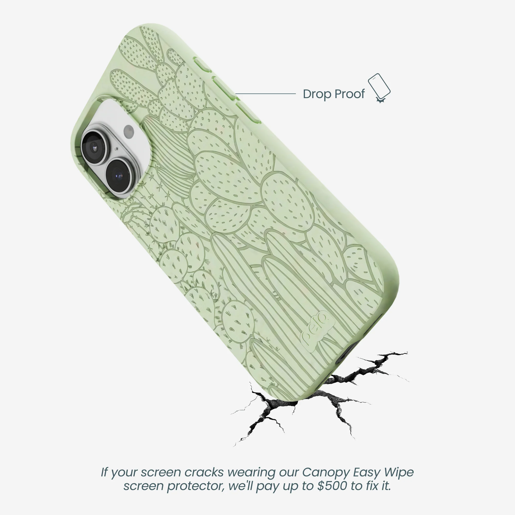 Sage Green Cacti iPhone 17 Case - Image 5