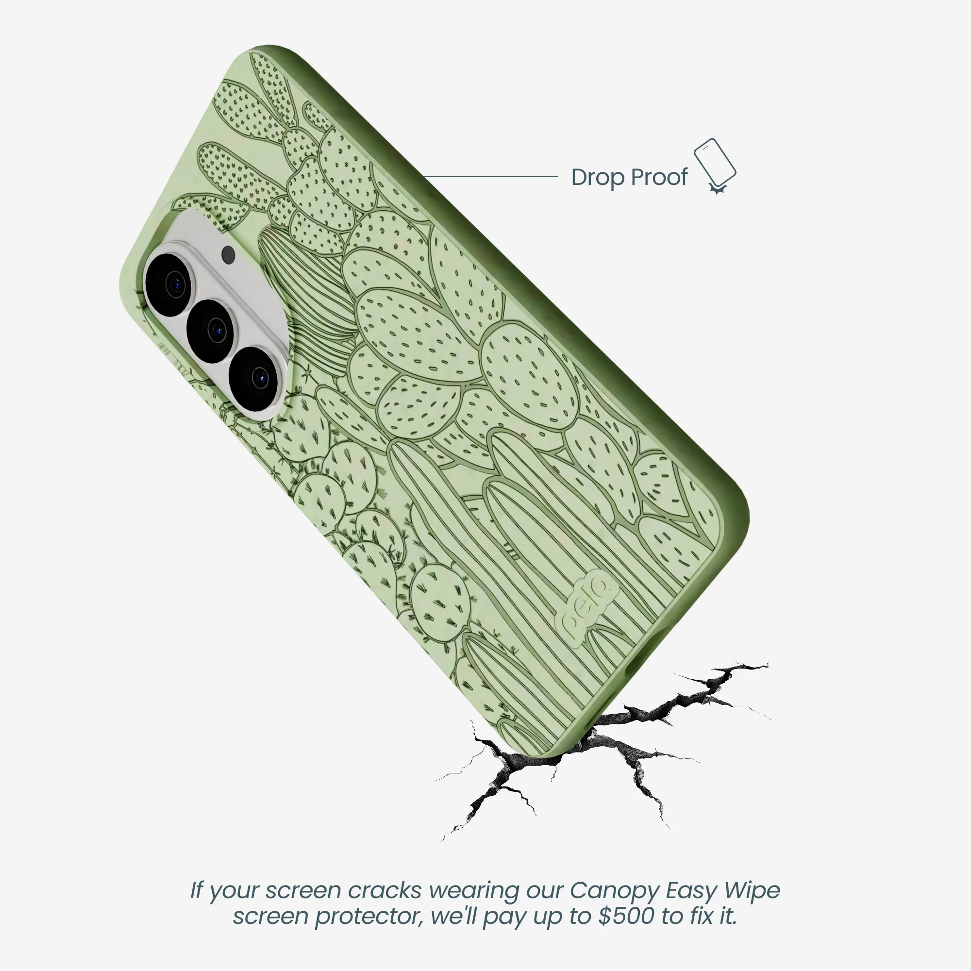 Sage Green Cacti Samsung Galaxy S26 Case - Image 4