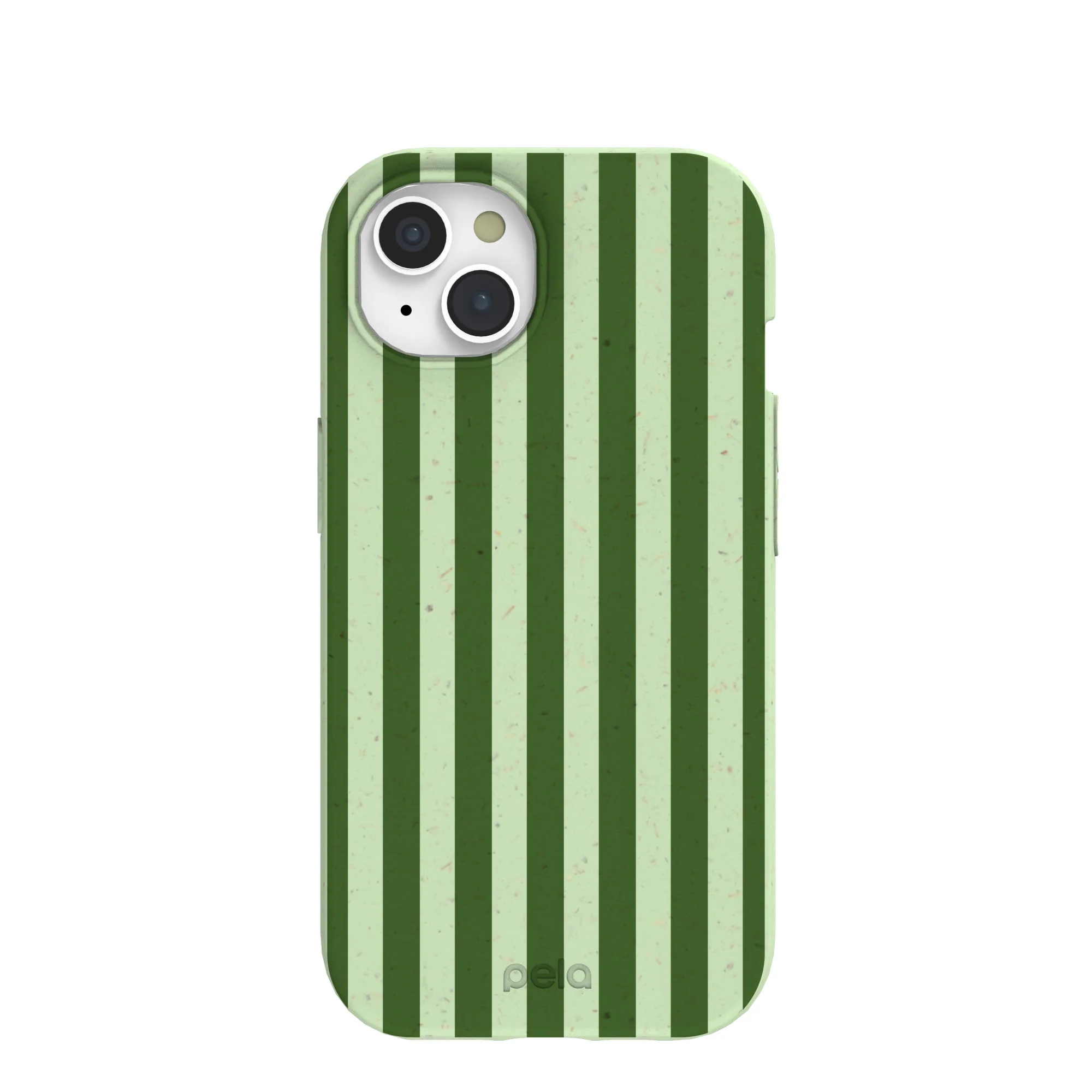 Sage Green Clover Stripes iPhone 15 Case