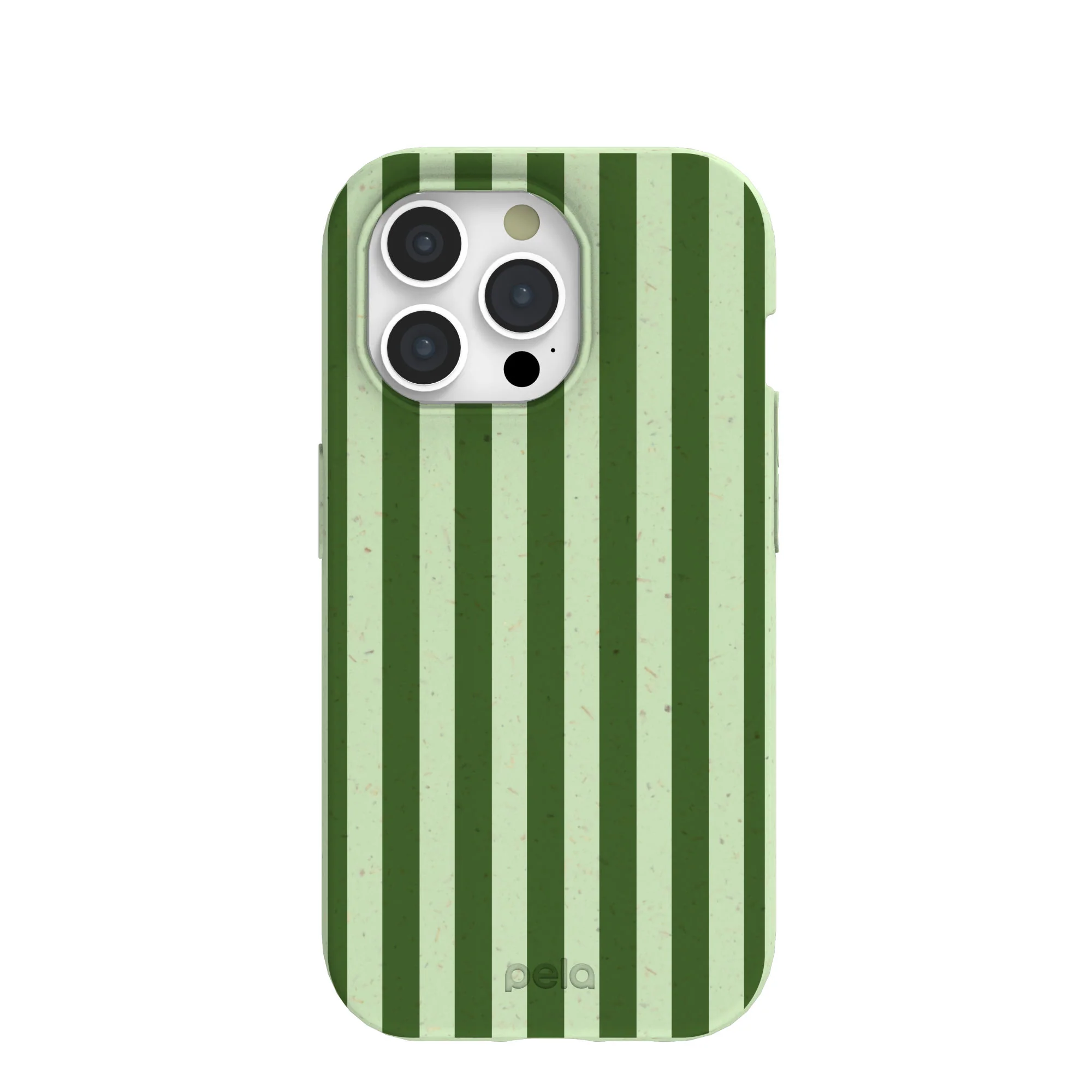 Sage Green Clover Stripes iPhone 15 Pro Case