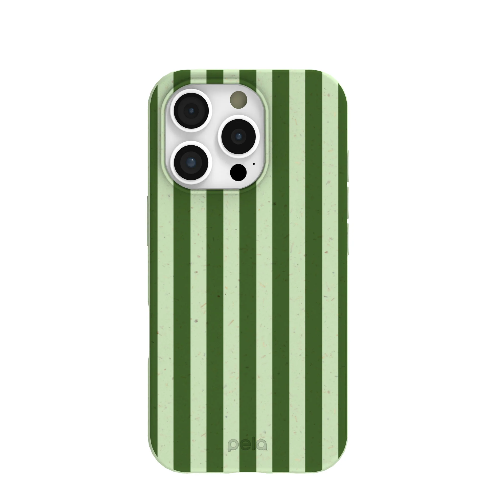 Sage Green Clover Stripes iPhone 16 Pro Case